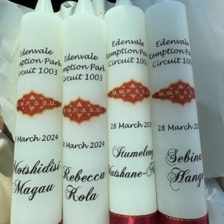 Printed Pillar Candle (3,5cm x 19cm)